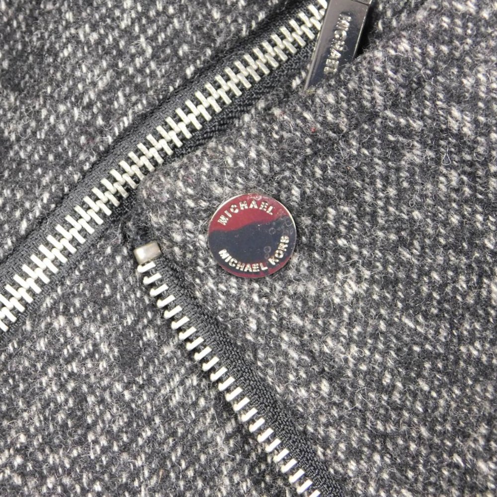 Michael Kors Wool Blend Zip Front Coat SIZE XS - Picture 7 of 9